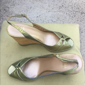 Stewart Weizman Wedge Peep-toes, NWT, size 8